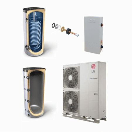 16kW - LG Wärmepumpe SET - Monoblock