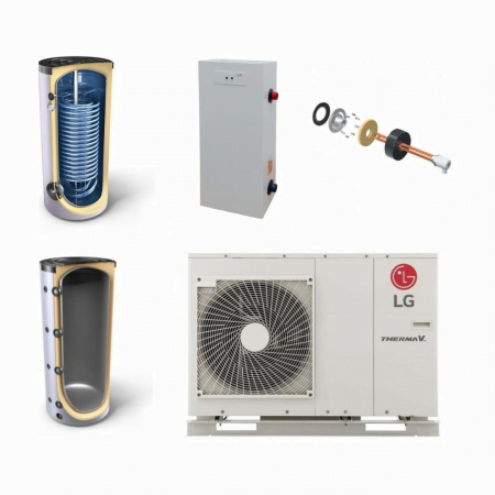 9kW - LG Wärmepumpe SET - Monoblock