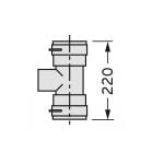 Vaillant - Set 7 T-Stück DN 100 für Abgas- anschl. 60/100 f.flex. Abgasl. DN 100,PP