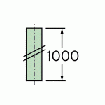 Vaillant - Edelstahl-Endrohr für Abgasleitung DN 80, 1,0 m