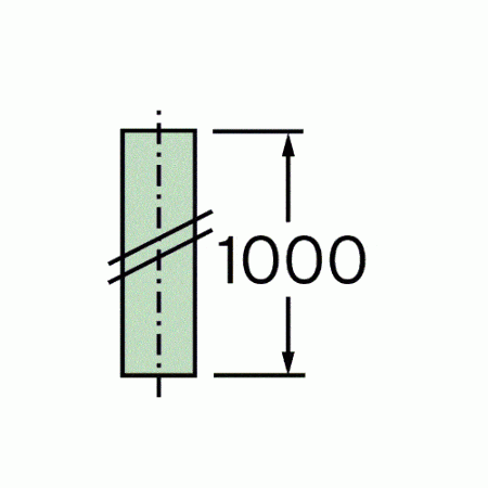 Vaillant - Edelstahl-Endrohr für Abgasleitung DN 80, 1,0 m