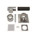 Vaillant - Basis-Anschluss-Set DN 160 PP an Abgas DN 160 PP Schacht