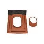 Vaillant - Universal-Dachpfanne (25-45 Gr) rot für Abgassystem DN 160