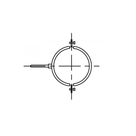 Vaillant - Befestigungsschellen 160 mm mit Schrauben und Dübel (5 St.)