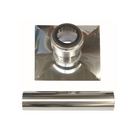 Vaillant - Schachtabd. 110 mm Edelstahl incl. Endrohr 110 mm Edelstahl