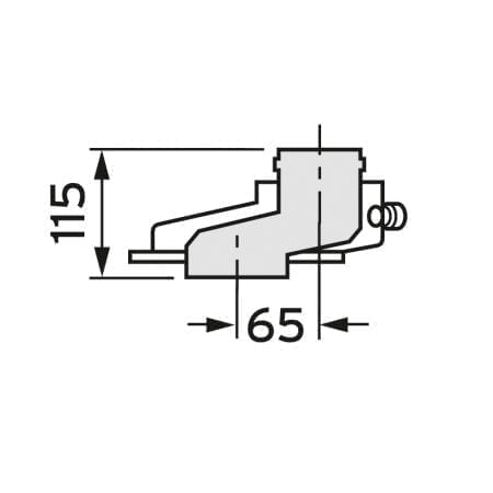 Vaillant - Versatzausgl. DN 60/100 PP,65mm von classic zu ecoTEC plus /5-5