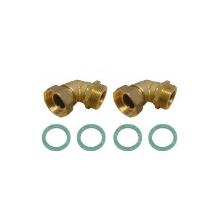Anschluss Bogen Set 90° mit Überwurfmutter 5/4“ auf aroTHERM - Vaillant