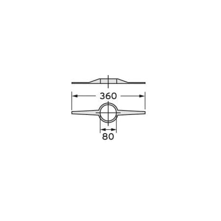 Vaillant - Abstandshalter DN 80 (7 St.) f. Abgasleit. DN 80 (starr) im Schornst.