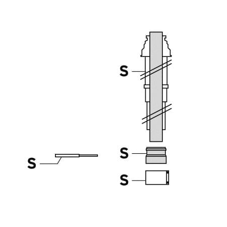 Vaillant - senkr. Dachdurchführung Brennw. Luft-/Abgasführung, 80/125 mm, schwarz