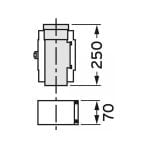 Vaillant - Reinigungsöffnung Brennwert Luft-/Abgasführung, PP, 80/125 mm, 0,25m
