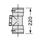 Vaillant - Set 2 Revisionselement, Brennw. für flexible Abgasleitung DN 80, PP