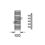 Vaillant - Set 5 Abgasleitung Brennwert für flexible Abgasleitung DN 100, PP,15m