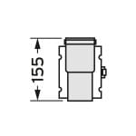 Vaillant - Trennvorrichtung Brennwert Luft-/Abgasführung, PP, 60/100 mm