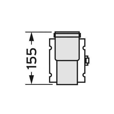 Vaillant - Trennvorrichtung Brennwert Luft-/Abgasführung, PP, 60/100 mm